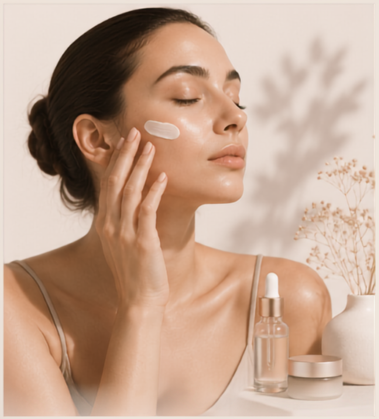 Premium skincare — editorial detail